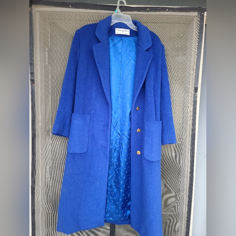 COPY - Vintage Christian Dior Royal Blue Coat